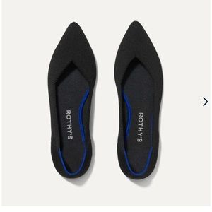 Rothy’s the point black ballet flat size 9